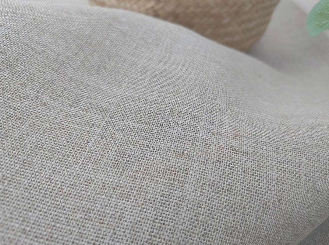 Earthy Natural Hemp Fabric | 100% Hemp, Lightweight & Semi-Sheer 8160