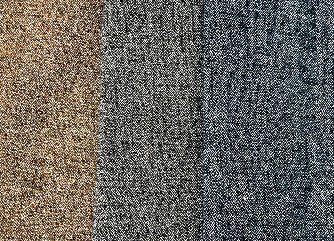 Broken Diamond Twill – Heavyweight Viking Age Linen Wool Fabric 8173 8174 8177