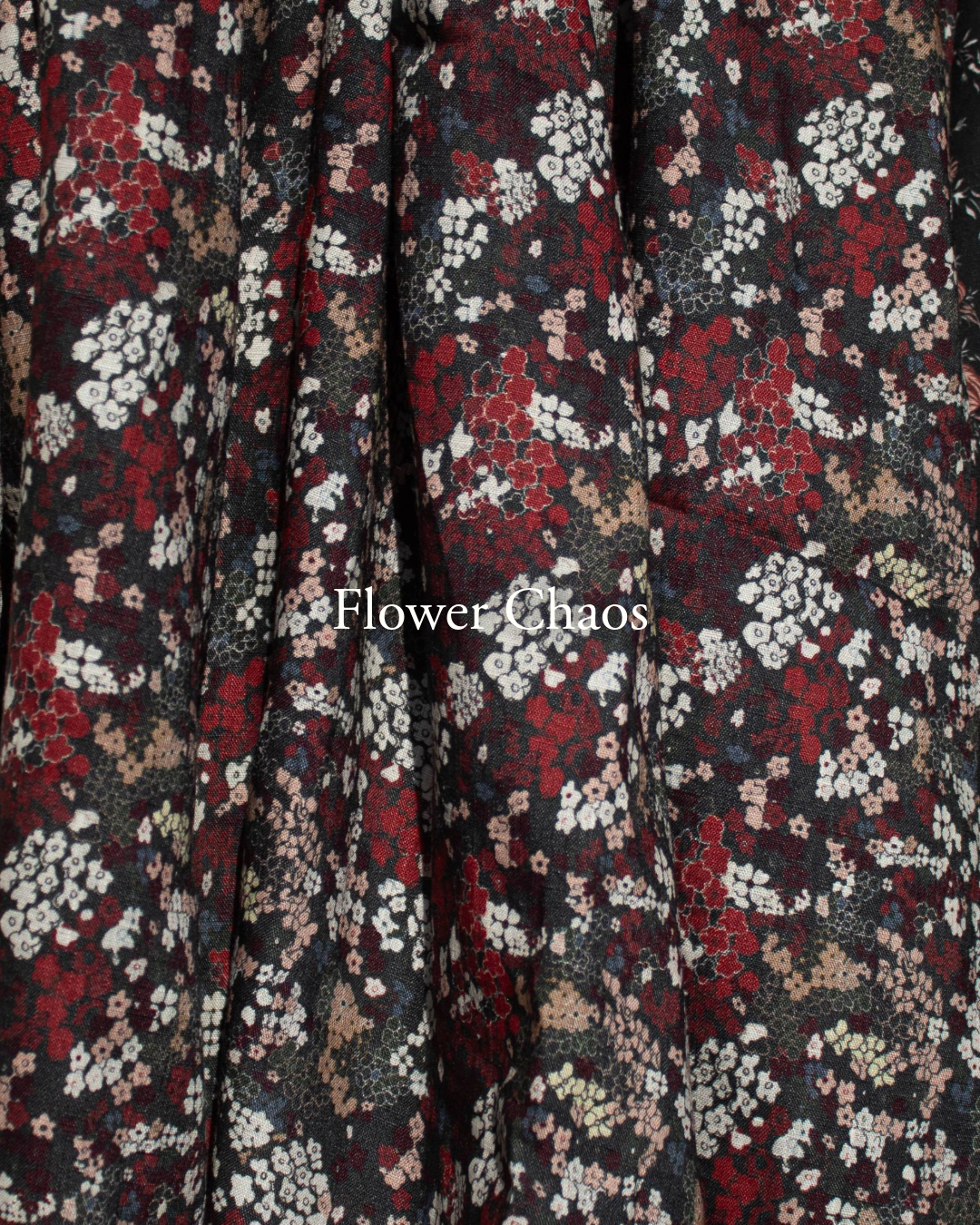 Flower Chaos – 100% Linen Fabric, Lightweight, Design by Madeline | Madswick Studio  8248