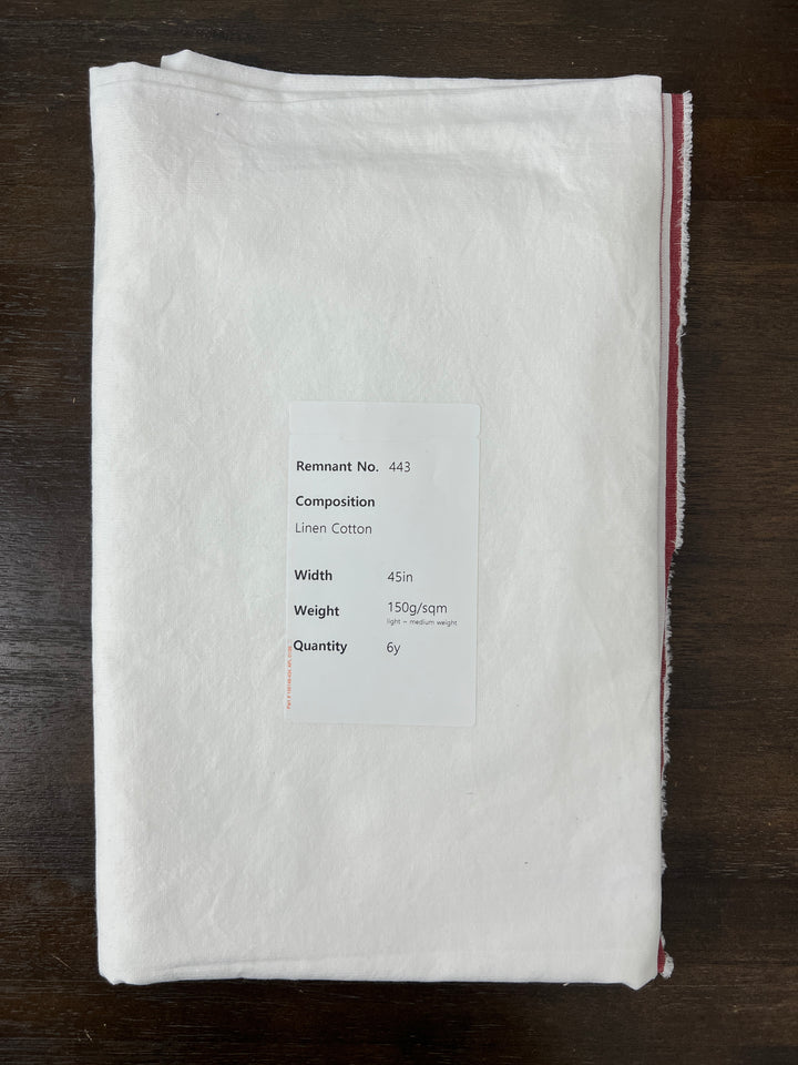 Remnant Fabric #443 - Linen Cotton  - 6y