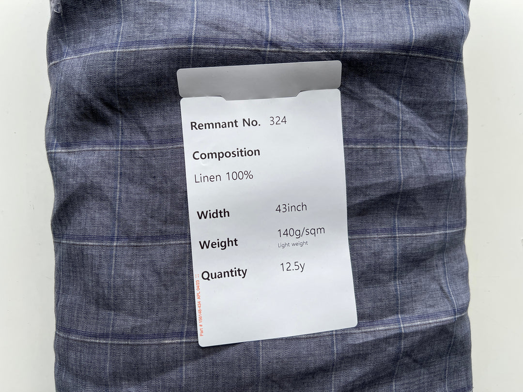 Remnant Fabric #324 - Linen 100% 12.5y