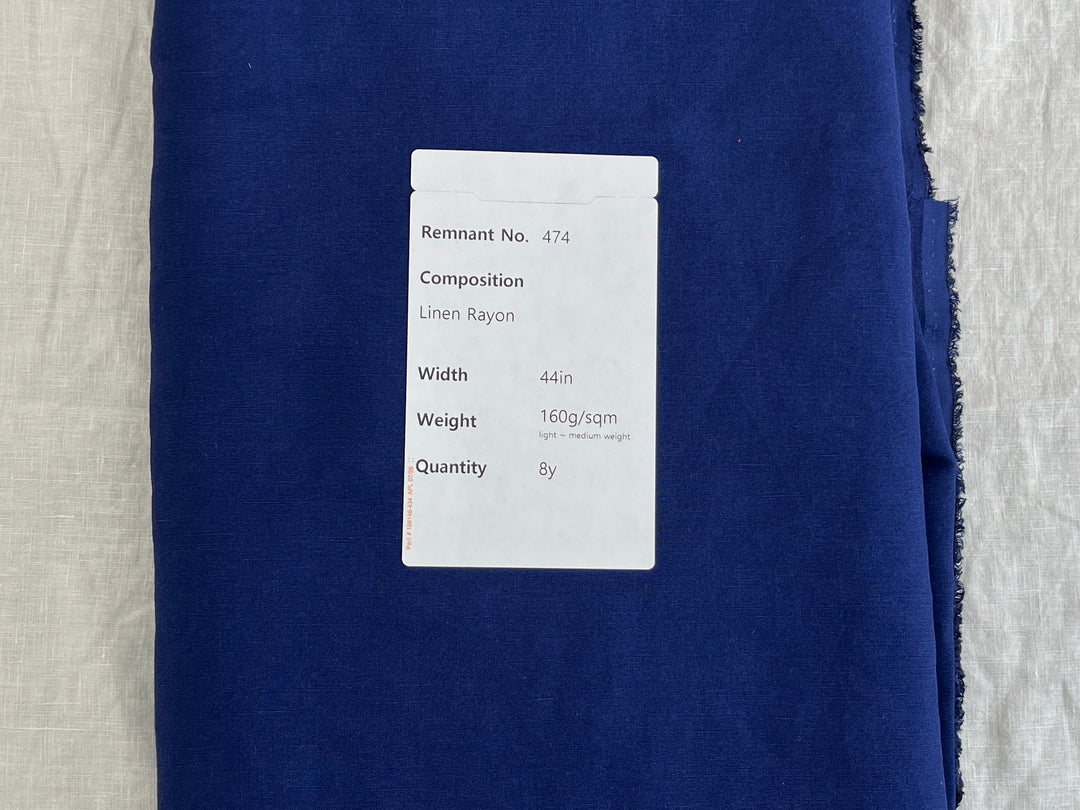 Remnant Fabric #474 - Linen Rayon  - 8y
