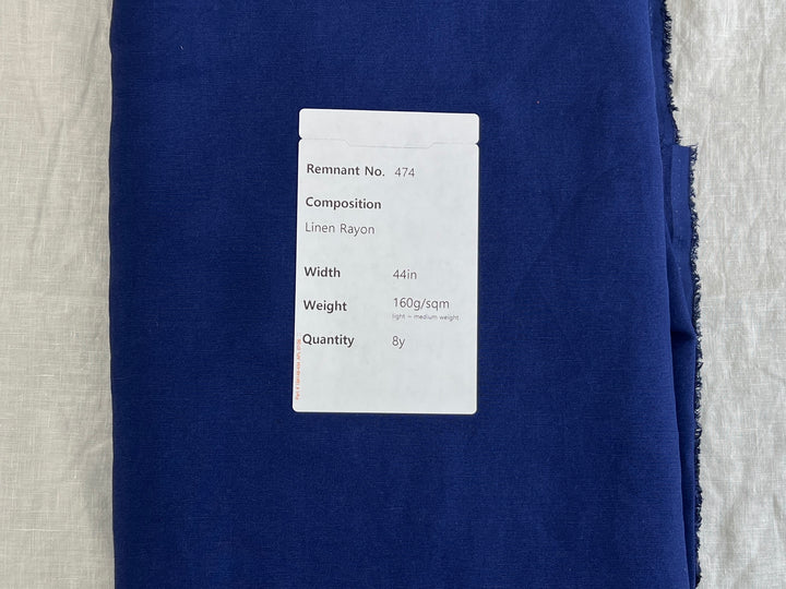 Remnant Fabric #474 - Linen Rayon  - 8y