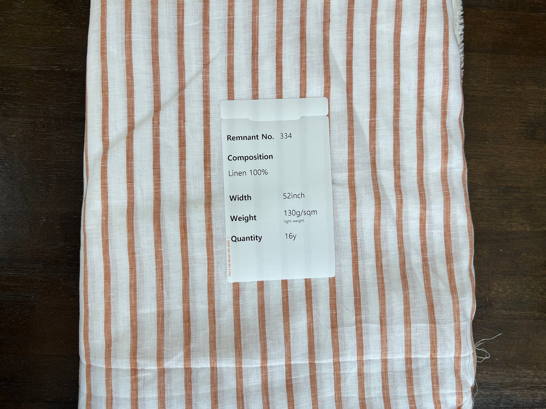 Remnant Fabric #334 - Linen 100% 16y