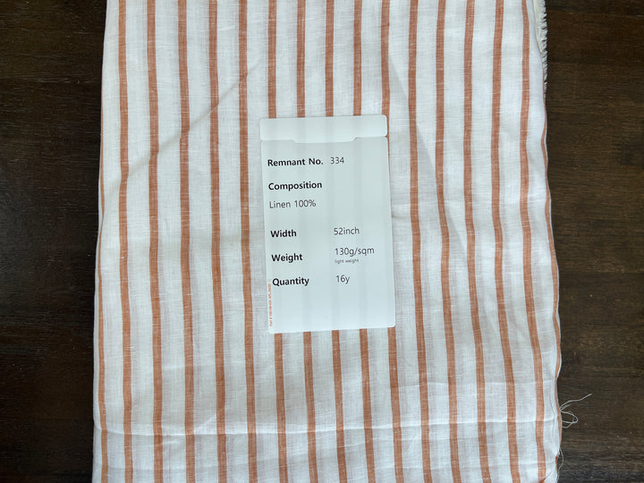 Remnant Fabric #334 - Linen 100% 16y