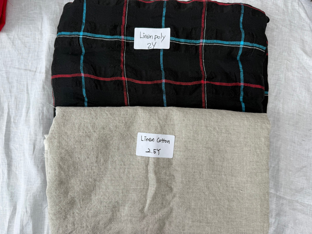 24.5 y of Woven Fabric of Linen - Surprise Box No.41