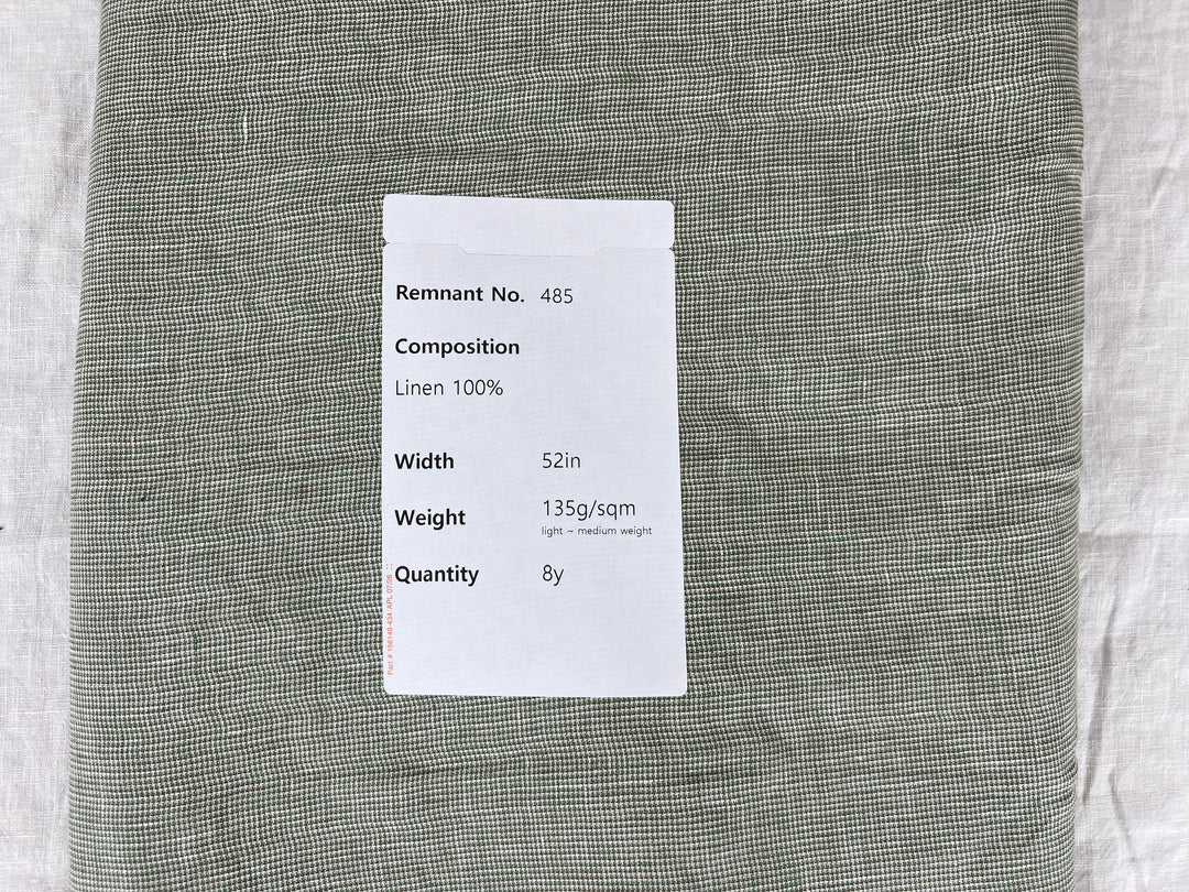Remnant Fabric #485 - Linen 100% - 8y