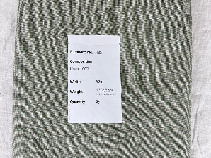 Remnant Fabric #485 - Linen 100% - 8y