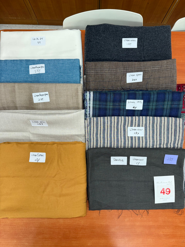 25 y of Woven Fabric of Linen - Surprise Box No.49