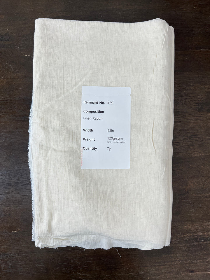 Remnant Fabric #439 - Linen Rayon  - 7y
