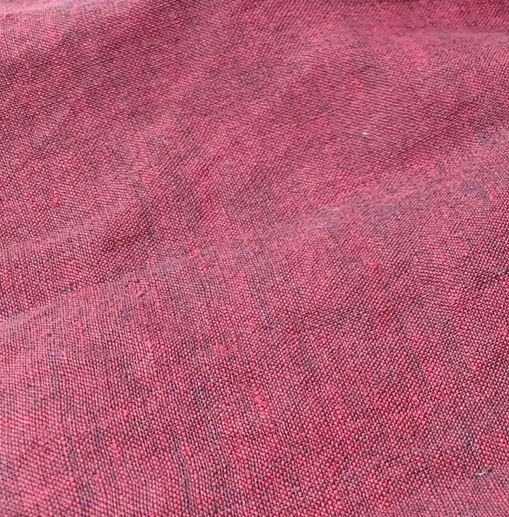 100% Linen Soft&Crisp Fabric 21s Vintage Chambray Purple(dark) 7707