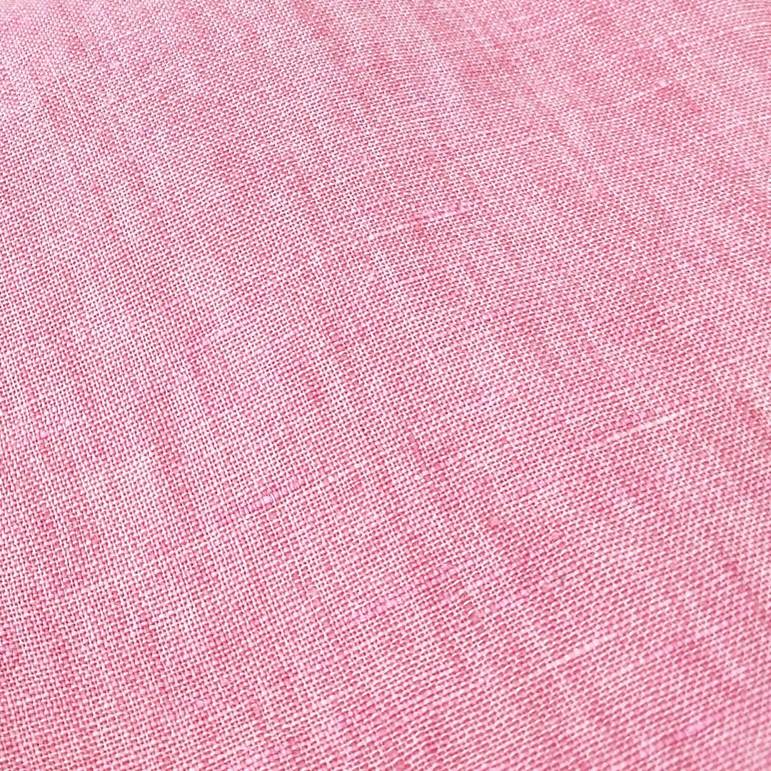 100% Linen Soft&Crisp Fabric 21s Vintage Chambray Pink(light) 7702
