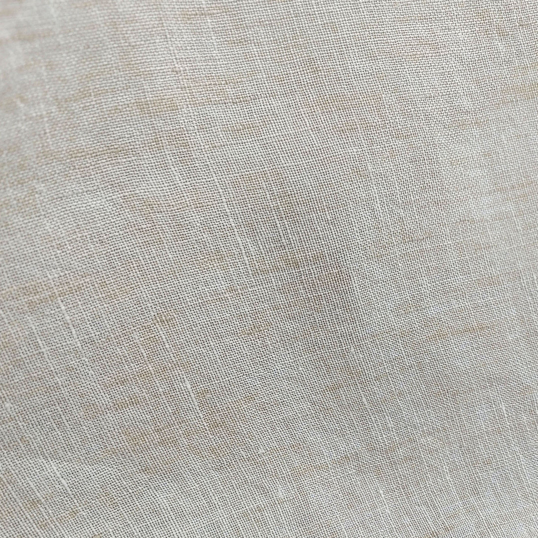 100% Linen Soft&Crisp Fabric 21s Vintage Chambray Beige(light) 7735