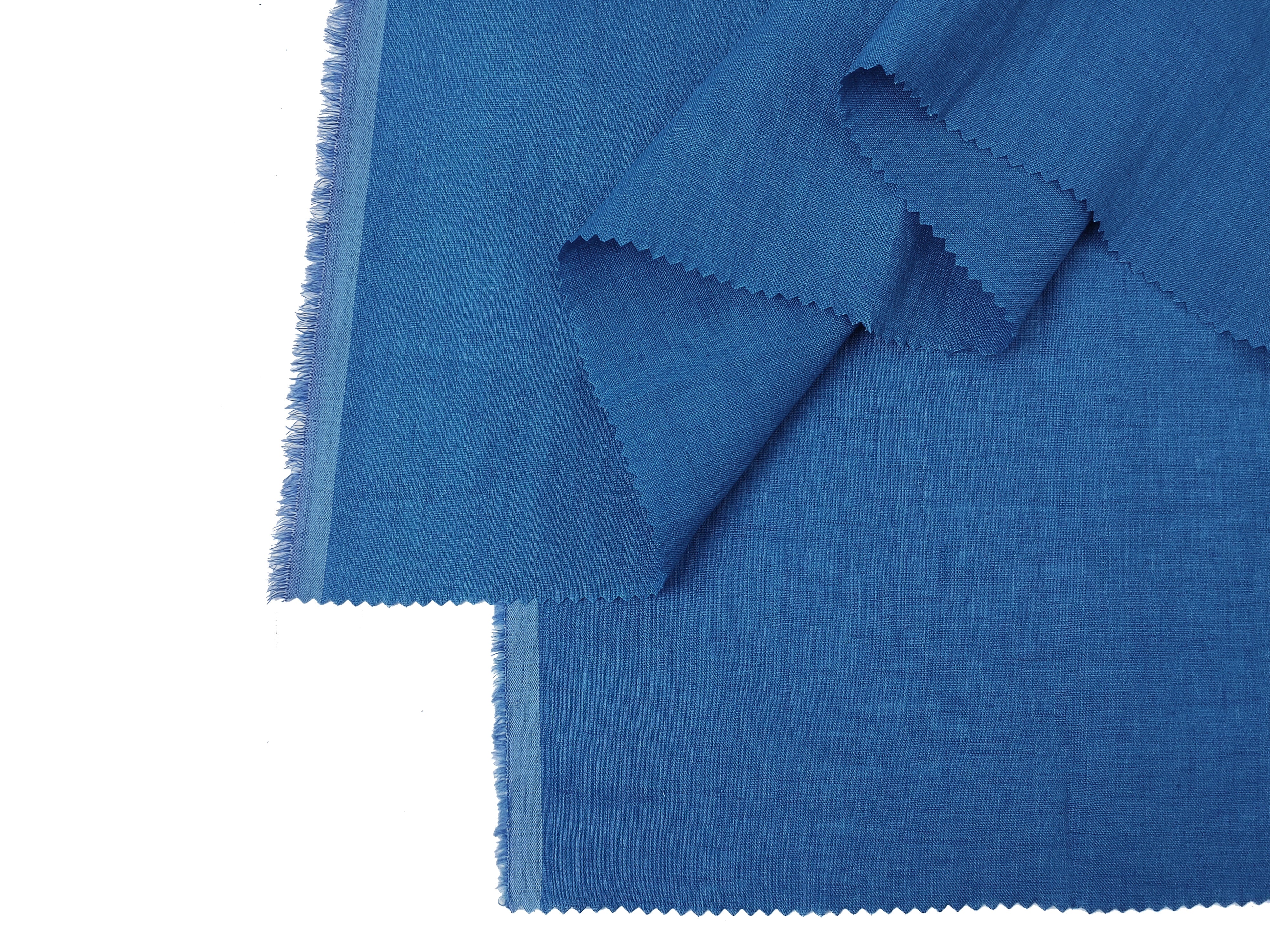 Vintage Delavé Blue 100% Linen Fabric – Soft, Lightweight, Pre