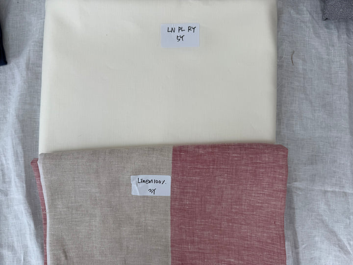 25.5 y of Woven Fabric of Linen - Surprise Box No.42