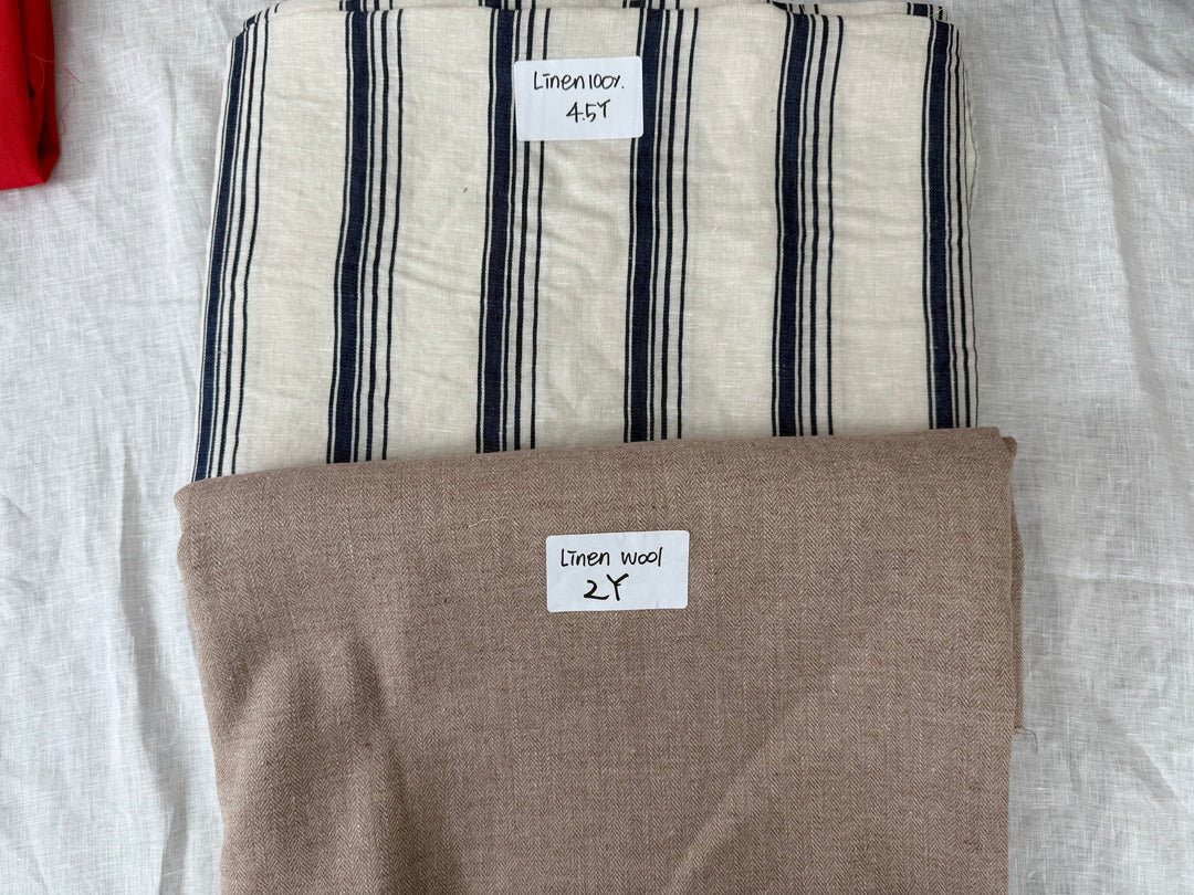 24.5 y of Woven Fabric of Linen - Surprise Box No.41