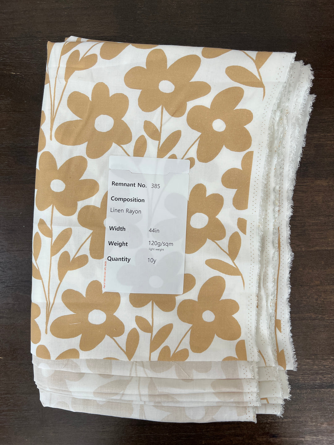 Remnant Fabric #385 - Linen Rayon - 10y