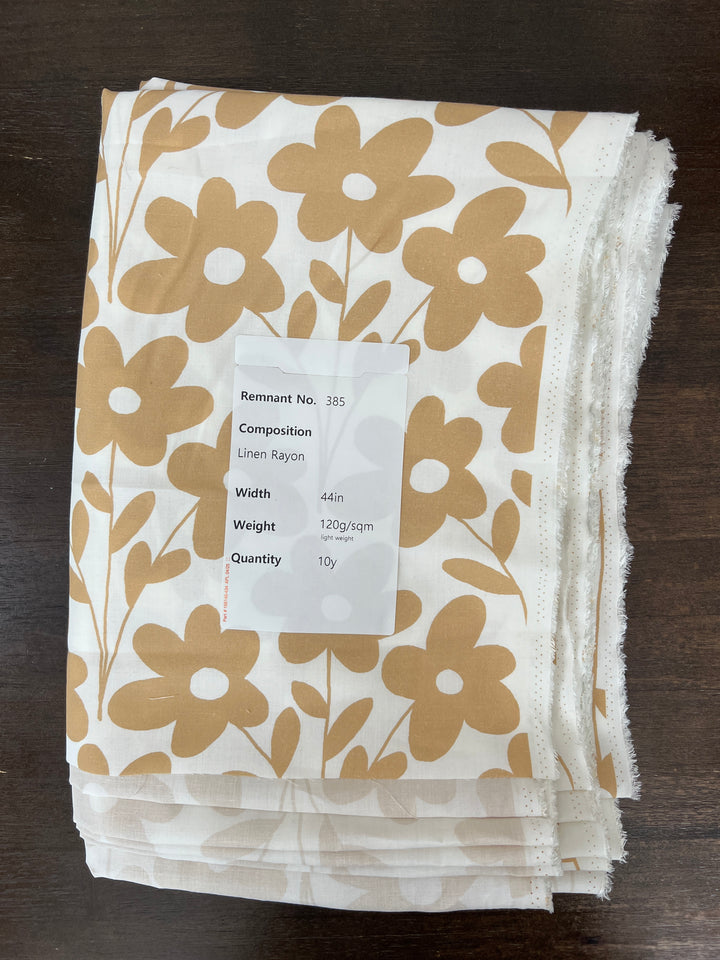 Remnant Fabric #385 - Linen Rayon - 10y
