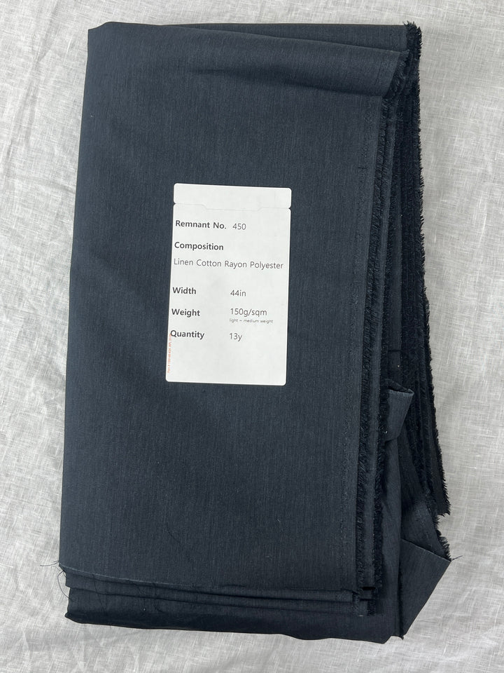 Remnant Fabric #450 - Linen Cotton Rayon Polyester - 13y
