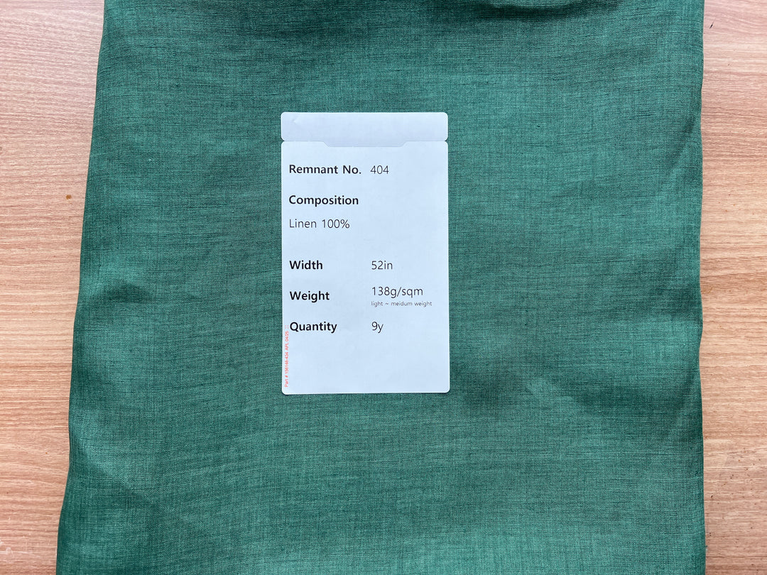 Remnant Fabric #404 - Linen 100% - 9y
