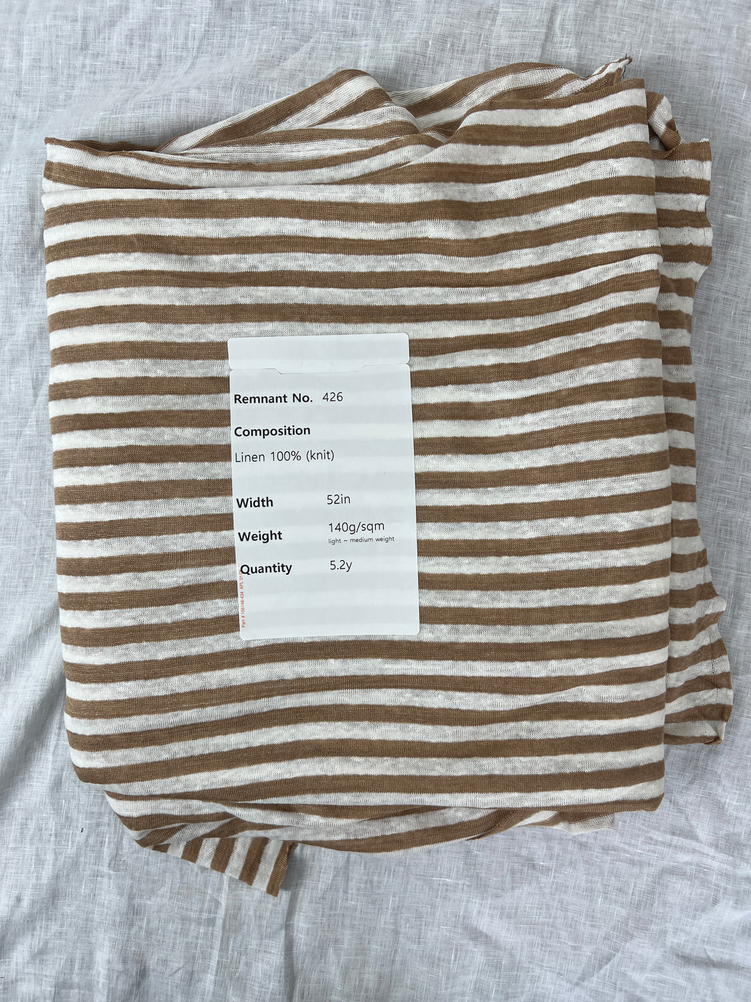 Remnant Fabric #426 - Linen 100% (knit) - 5.2y