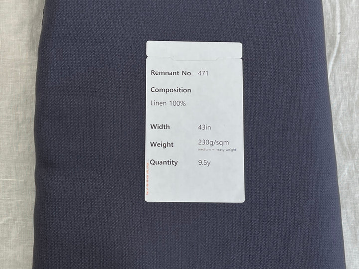Remnant Fabric #471 - Linen 100 - 9.5y