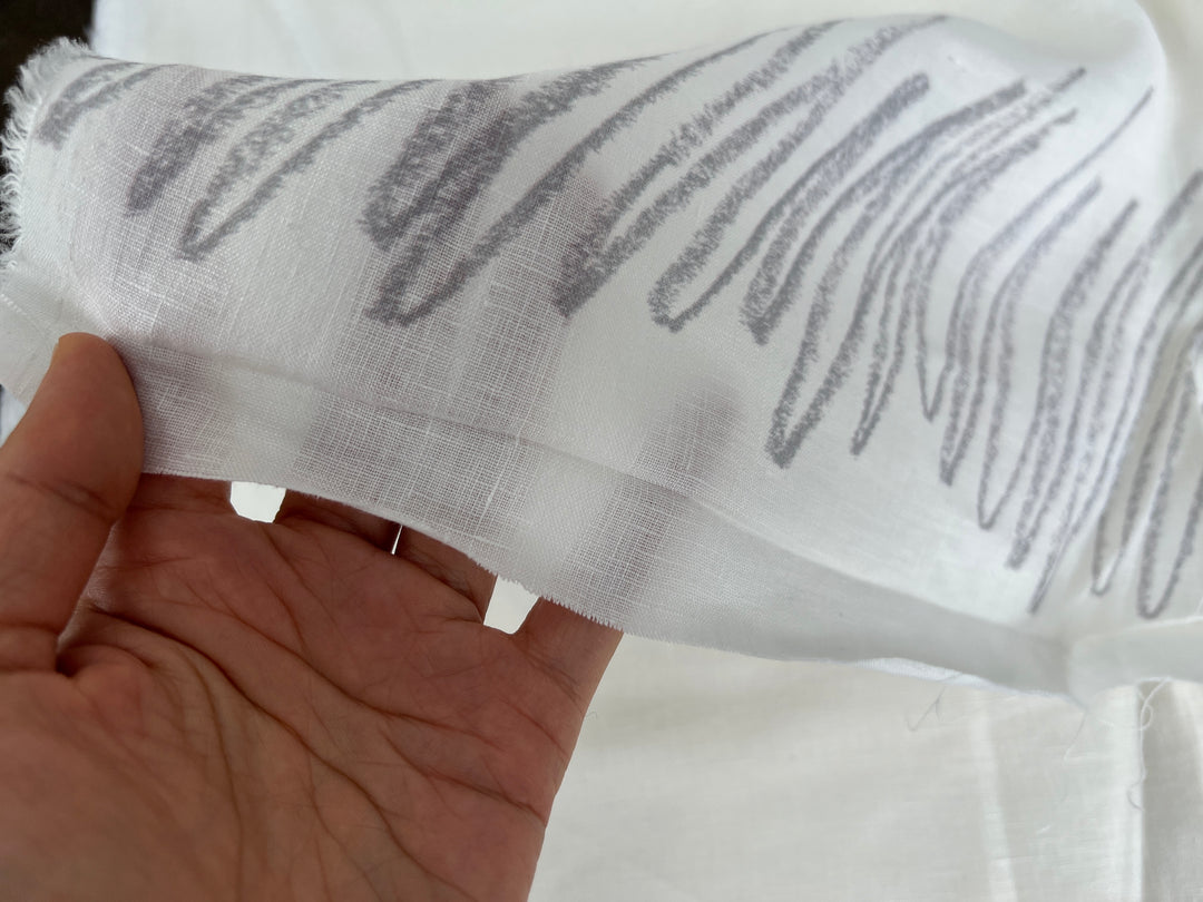 Remnant Fabric #337 - 100% Linen 21y