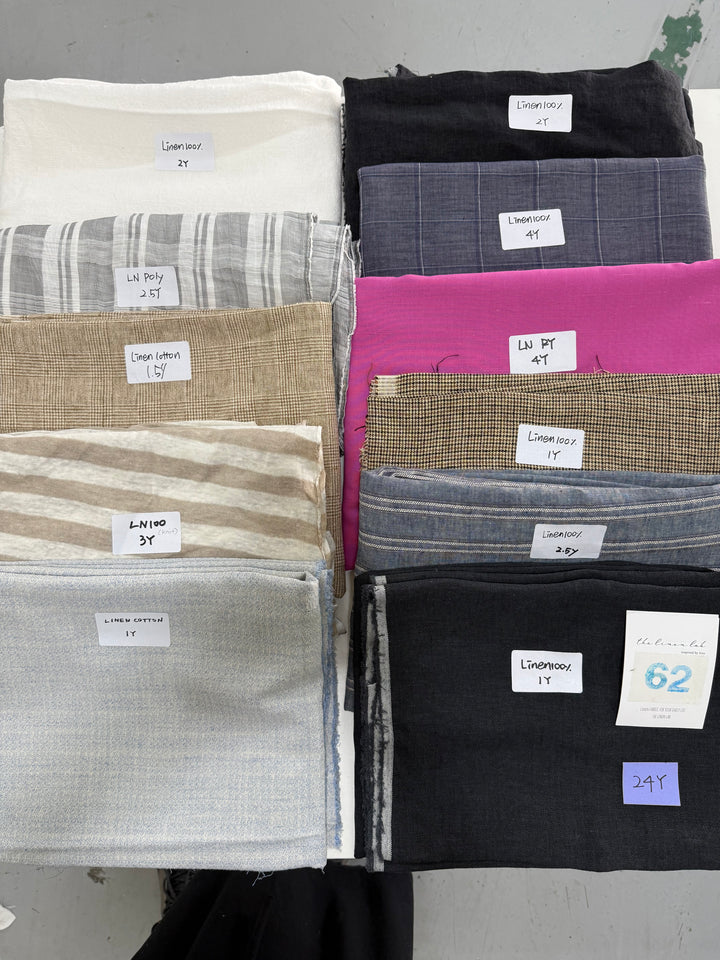 24 of Woven Fabric of Linen - Surprise Box No.62