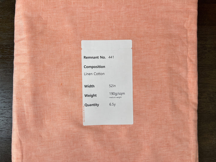 Remnant Fabric #441 - Linen Cotton  - 6.5y