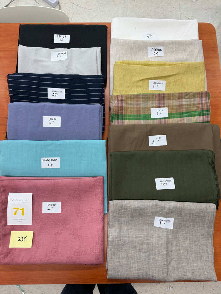 23y of Woven Fabric of Linen - Surprise Box No.71