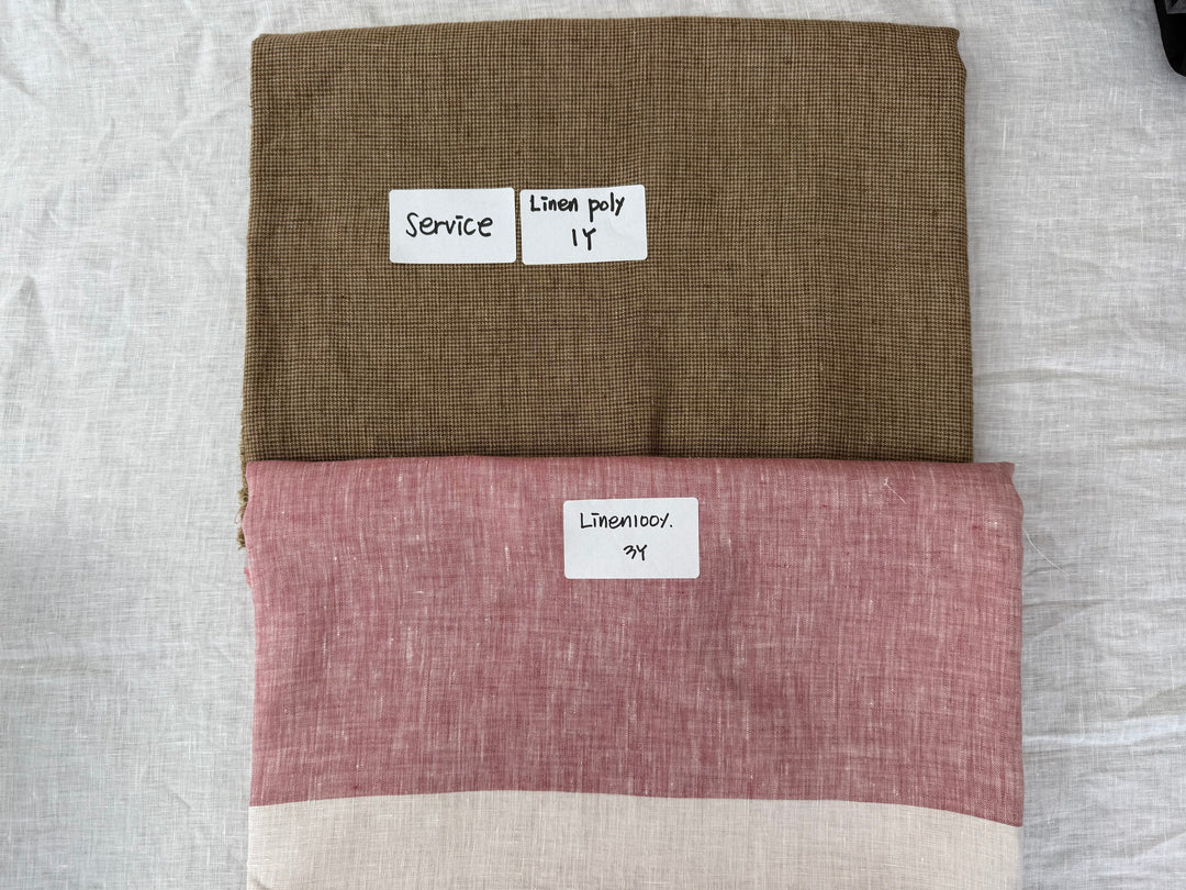 25.5 y of Woven Fabric of Linen - Surprise Box No.43