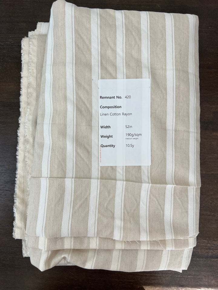 Remnant Fabric #420 - Linen 100% - 10.5y