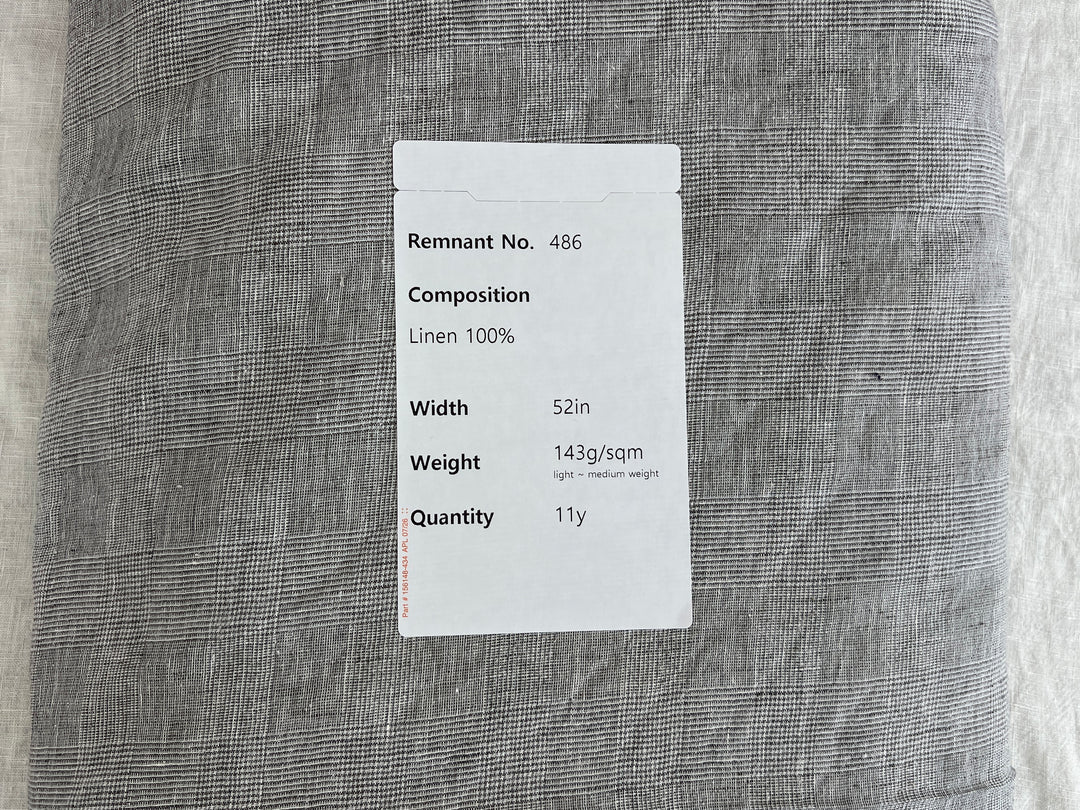 Remnant Fabric #486 - Linen 100% - 11y
