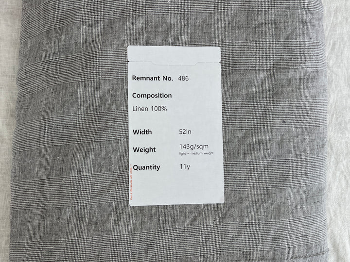 Remnant Fabric #486 - Linen 100% - 11y
