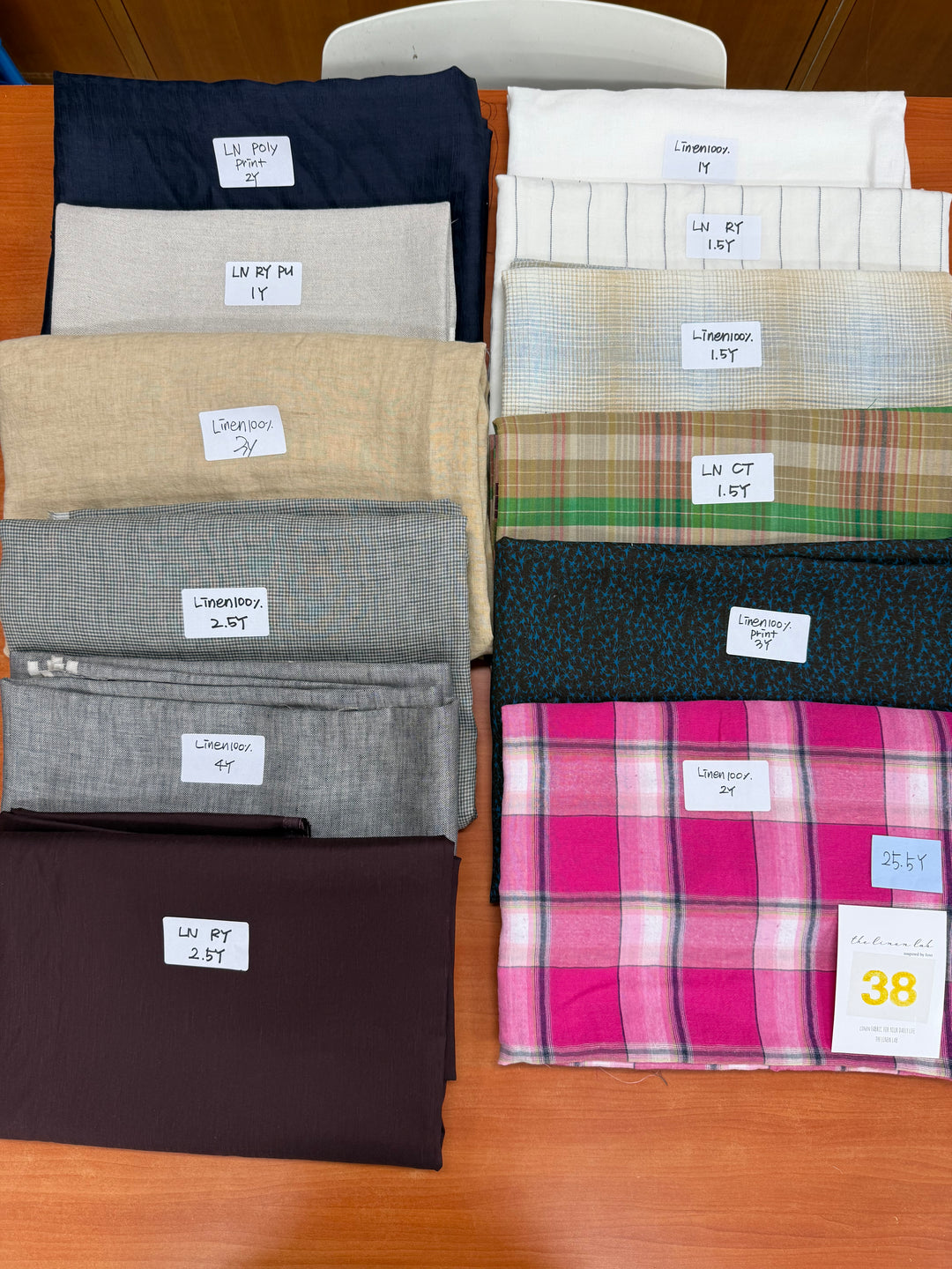 25.5 y of Woven Fabric of Linen - Surprise Box No.38