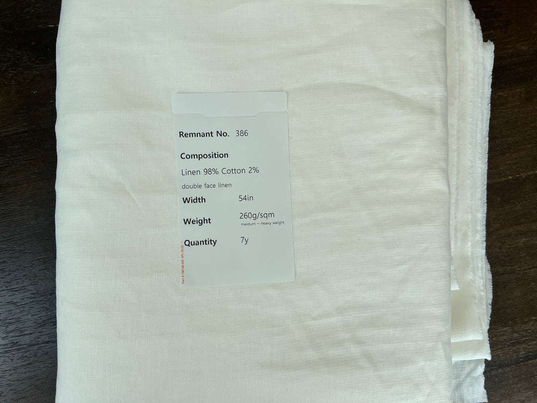 Remnant Fabric #386 - Linen 98% Cotton 2% - 7y