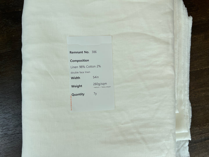 Remnant Fabric #386 - Linen 98% Cotton 2% - 7y