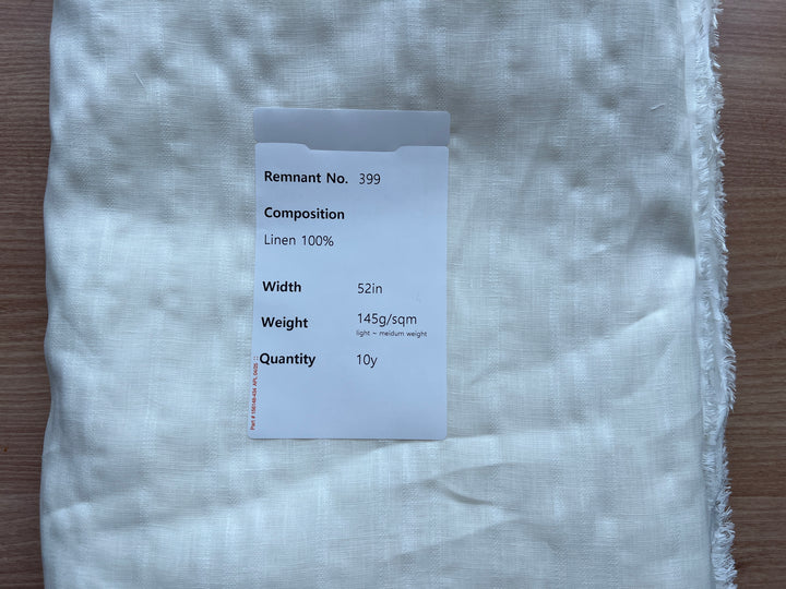 Remnant Fabric #399 - Linen 100% - 10y