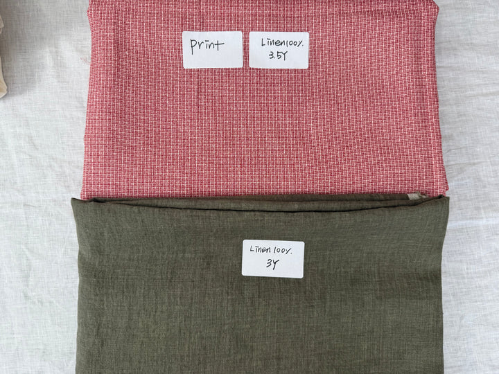 25.5 y of Woven Fabric of Linen - Surprise Box No.50