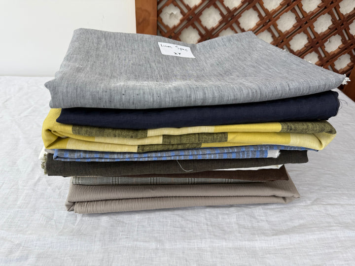 24.5 y of Woven Fabric of Linen - Surprise Box No.45