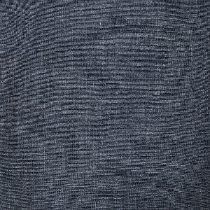 100% Linen Vintage Dyed Delave Fabric – Fine 21s Yarn, Pre-Washed, Light Weight Navy(dark) 6782