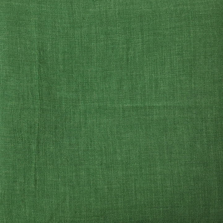 100% Linen Soft&Crisp Fabric 21s Vintage Chambray Green(dark) 7541