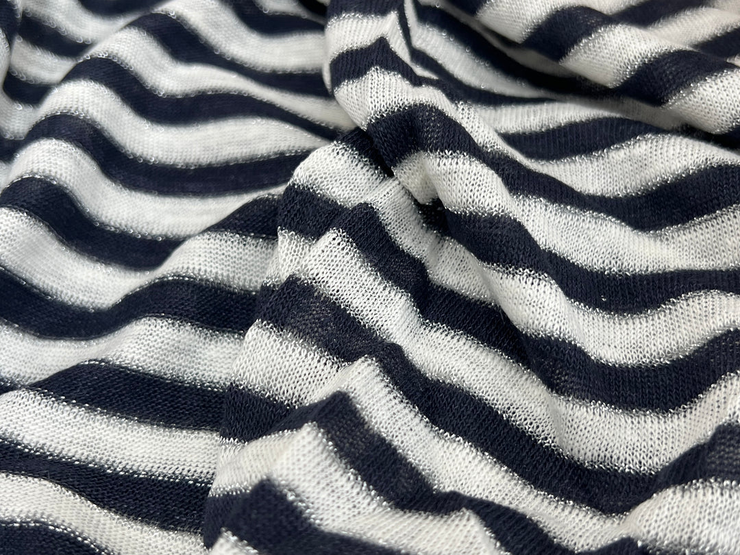 Remnant Fabric #487 - Linen lurex (knit) - 9.5y