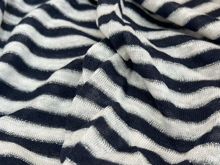 Remnant Fabric #487 - Linen lurex (knit) - 9.5y