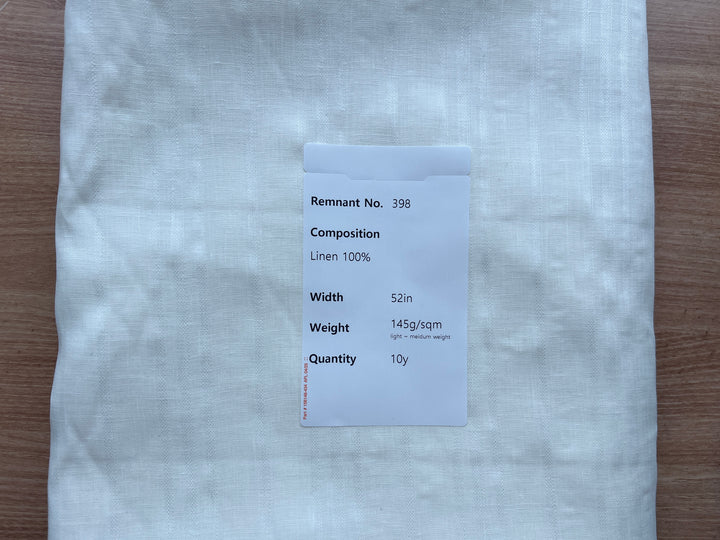 Remnant Fabric #398 - Linen 100% - 10y