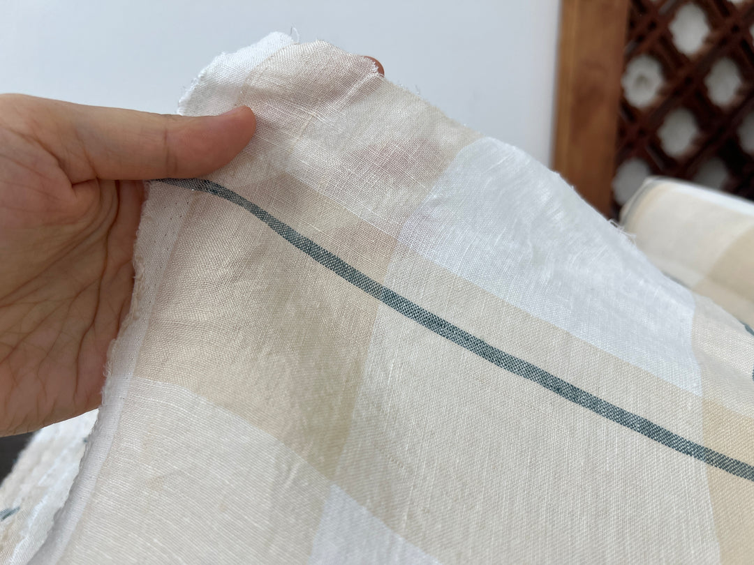 Remnant Fabric #458 - Linen 100% - 9.5y