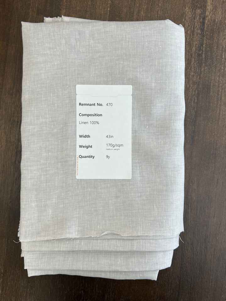 Remnant Fabric #470 - Linen 100 - 9y