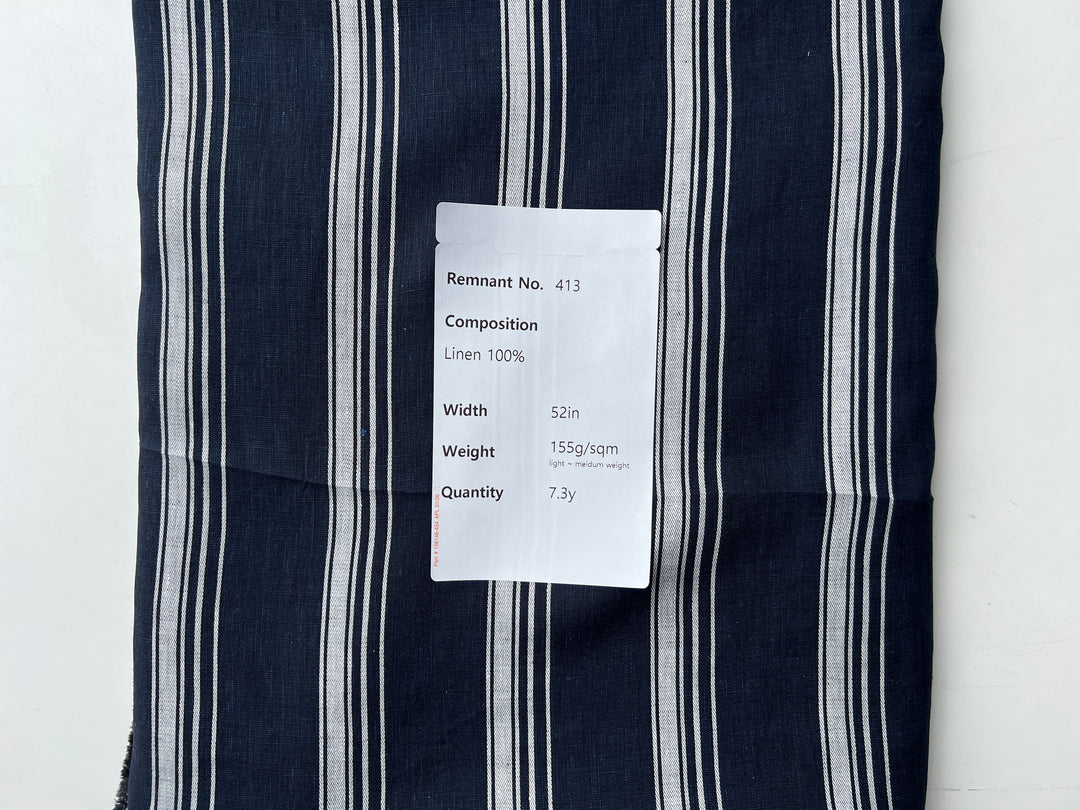 Remnant Fabric #413 - Linen 100% - 7.3y