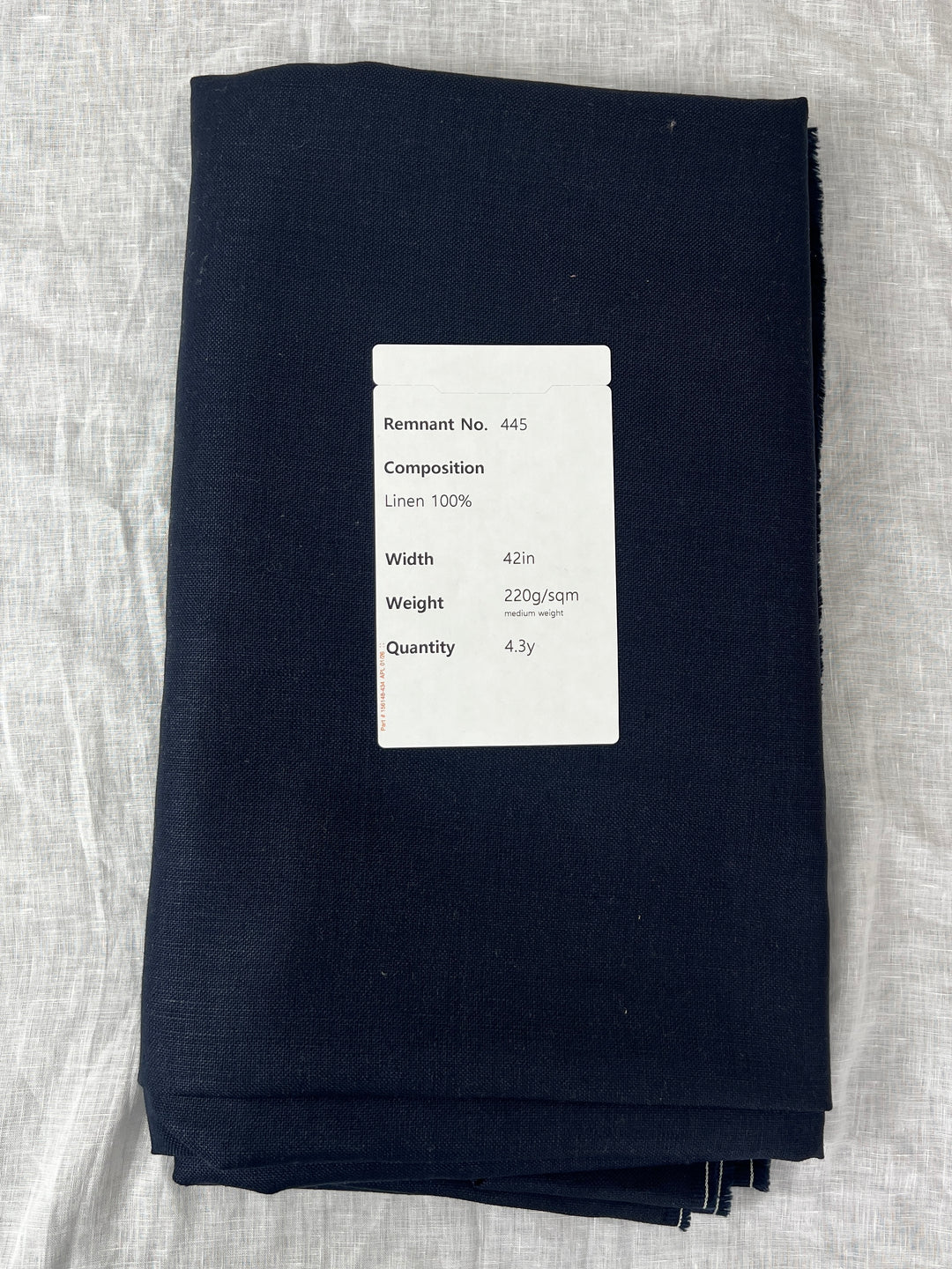 Remnant Fabric #445 - Linen 100%  - 4.3y