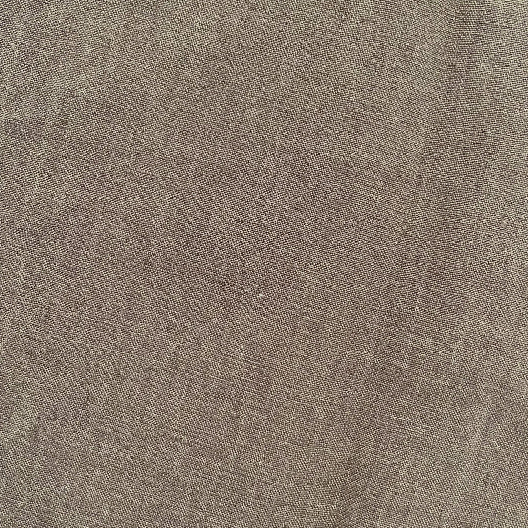 High Twisted Linen Fabric 14s Medium Weight Khaki(light) 6311